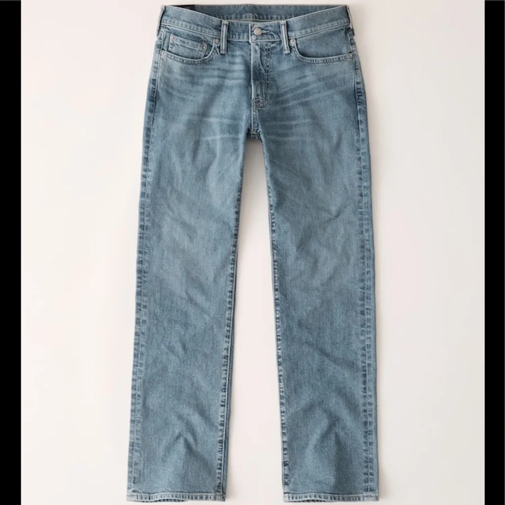 NWT Men’s Size 28 Abercrombie & Fitch Bootcut Stretch Jeans In Blue 28” X 28” - Picture 5 of 11